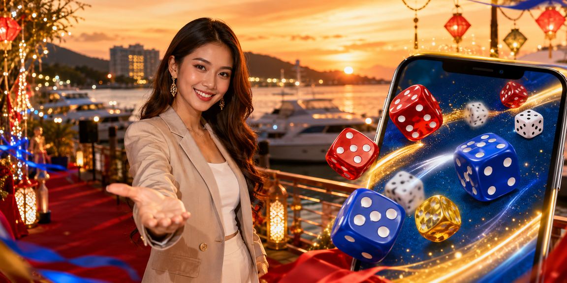 Permainan dadu sempena Hari Raya di Kota Kinabalu